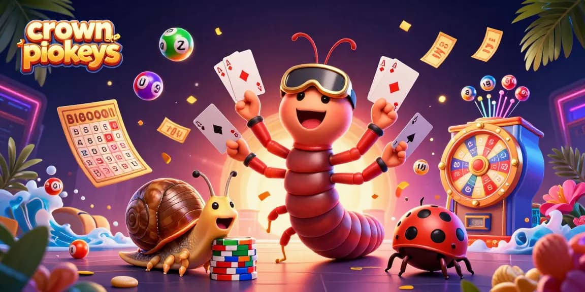 Enjoy crown pokies with a thrilling 3D casino scene featuring vibrant gameplay elements.