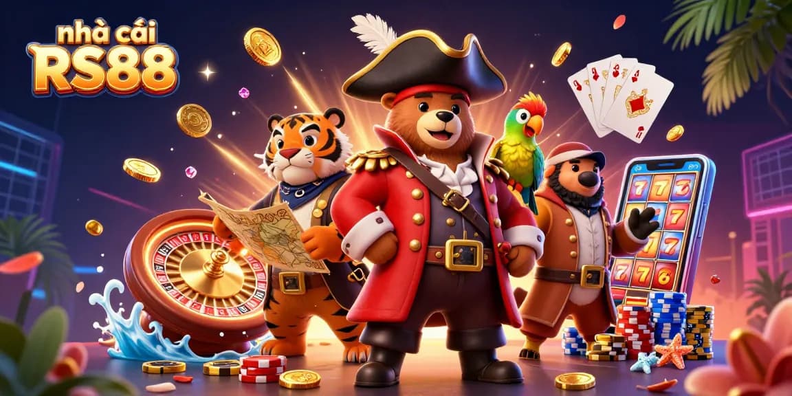 Play exciting casino games at nhà cái RS88 with vibrant characters and dynamic game elements.