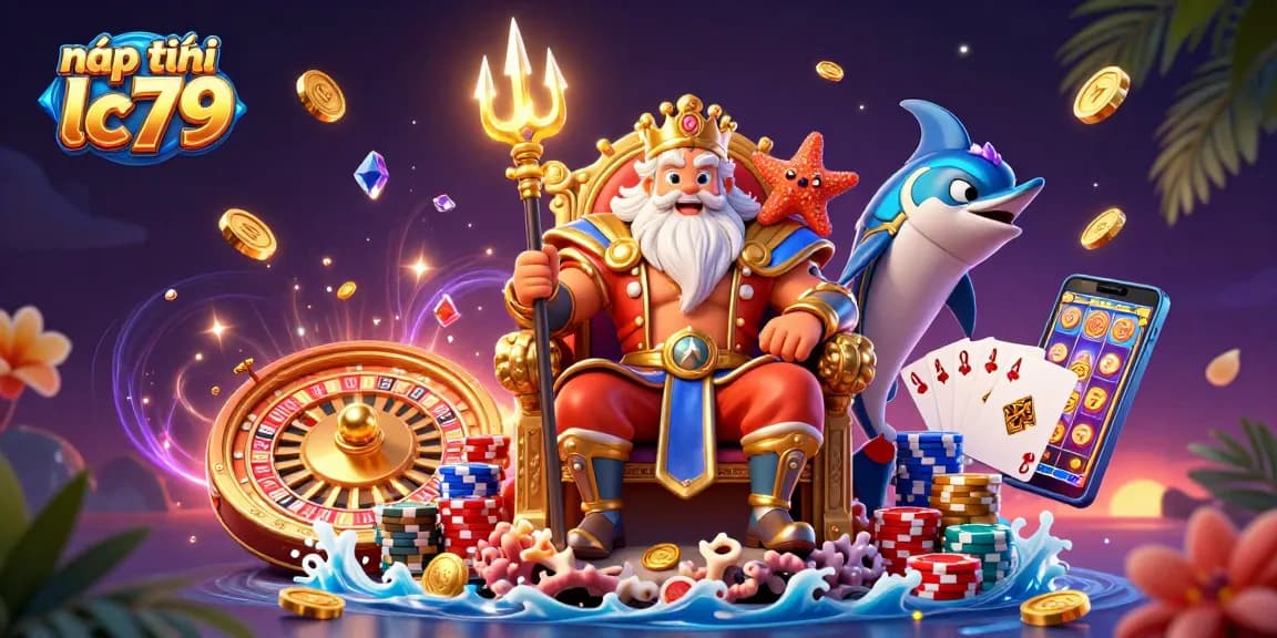 Nạp tiền LC79 nhận thưởng hấp dẫn với hình ảnh minh họa casino 3D sống động