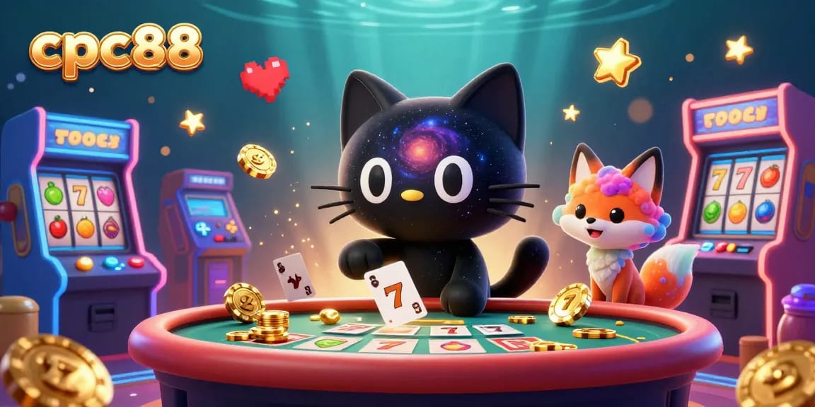 Play with vibrant slots and live games at cpc88, featuring colorful characters and dynamic casino elements.