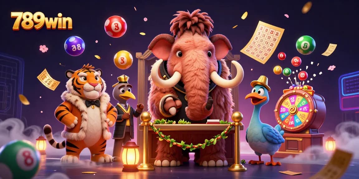 Win with 789win in a vibrant casino scene featuring lottery action and immersive characters.
