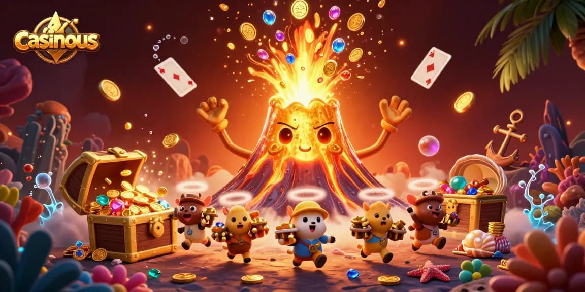 Engage with thrilling adventures at casinous as treasure erupts in a vibrant 3D scene!