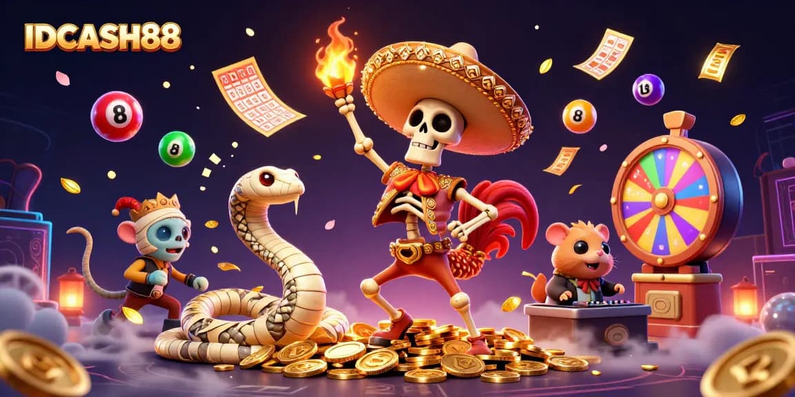 IDCASH88 brings thrilling gaming experiences with lively characters, colorful elements, and dynamic energy