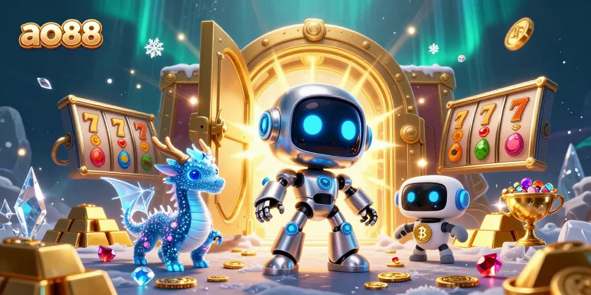 Engage with ao88 by spinning the reels in a vibrant, energetic digital casino scene.