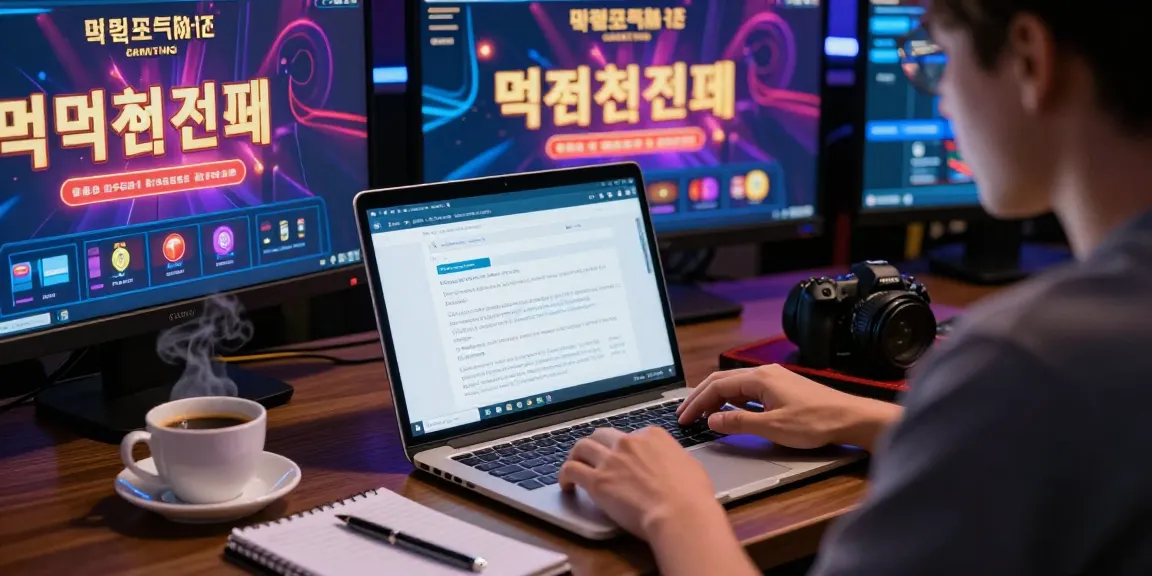 Researching 먹튀검증 for safe online gambling with multiple screens and verification reports.