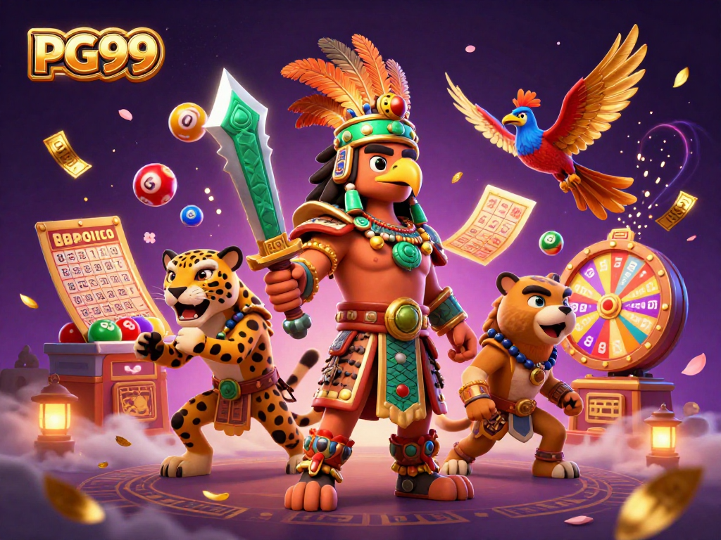Experience the excitement of PG99 with colorful lottery action and dynamic casino elements.