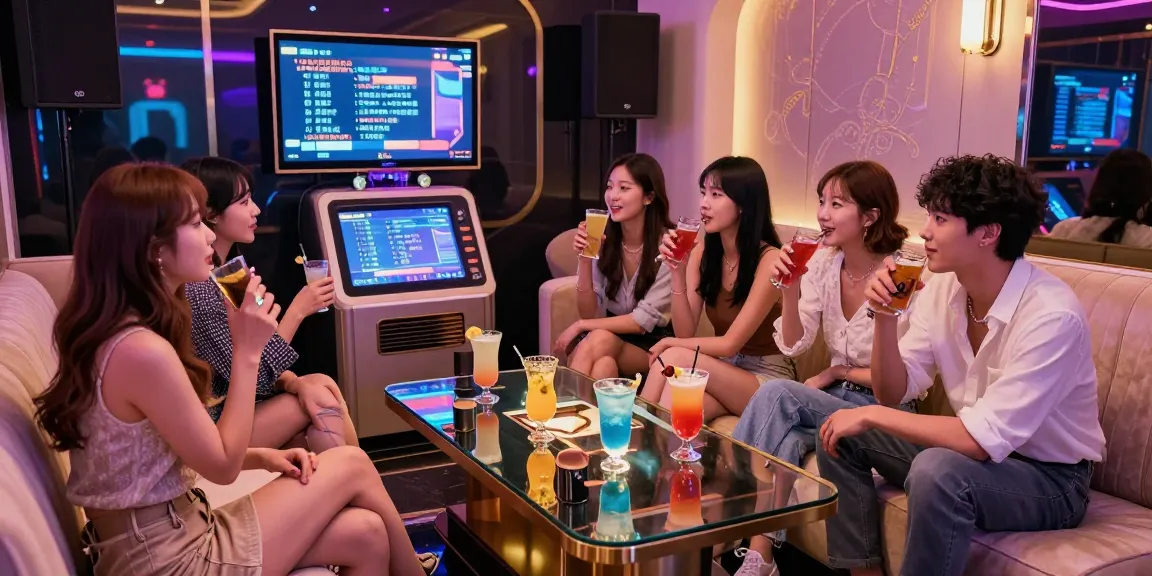 인천쓰리노에서 즐거운 시간을 보내는 젊은이들의 모습, 세련된 조명과 분위기.