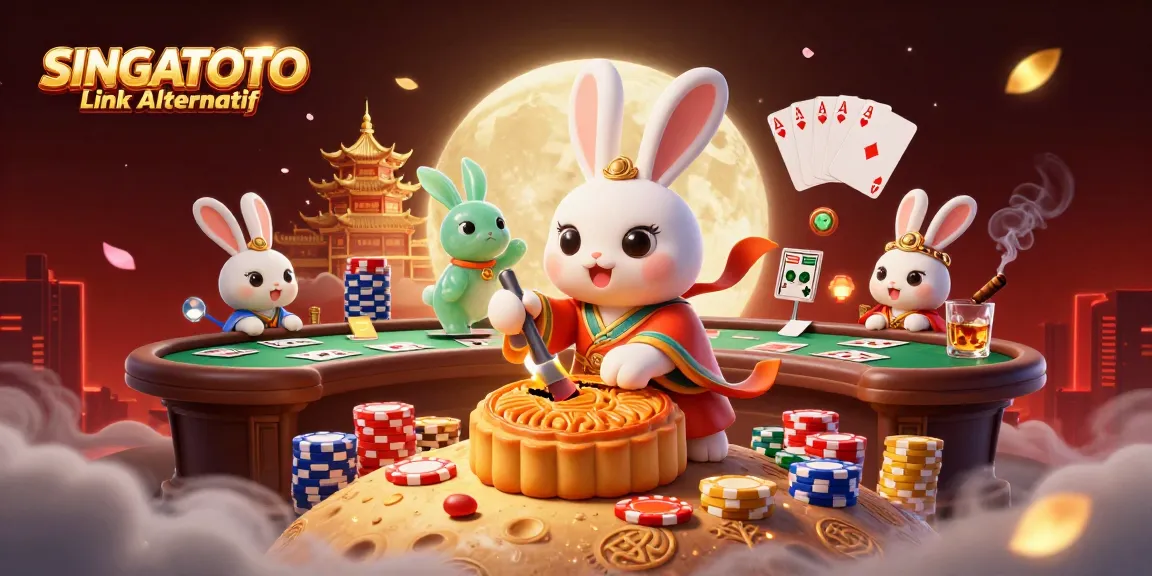 Gambarkan SINGATOTO Link Alternatif secara menarik dengan karakter di dunia kasino.