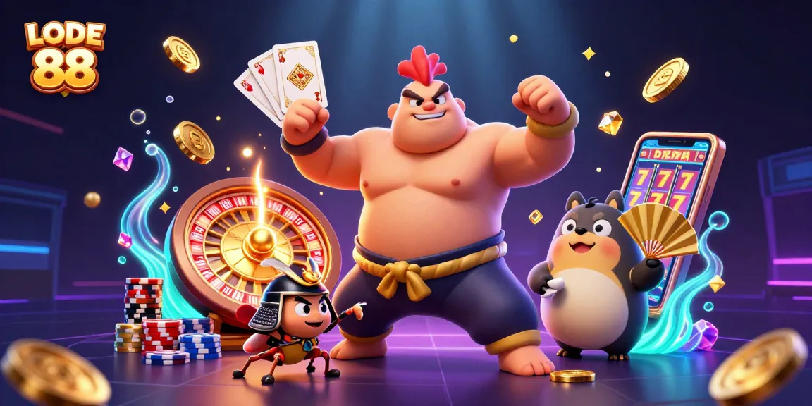Discover LODE 88's vibrant gaming world with exciting characters and dazzling casino elements.