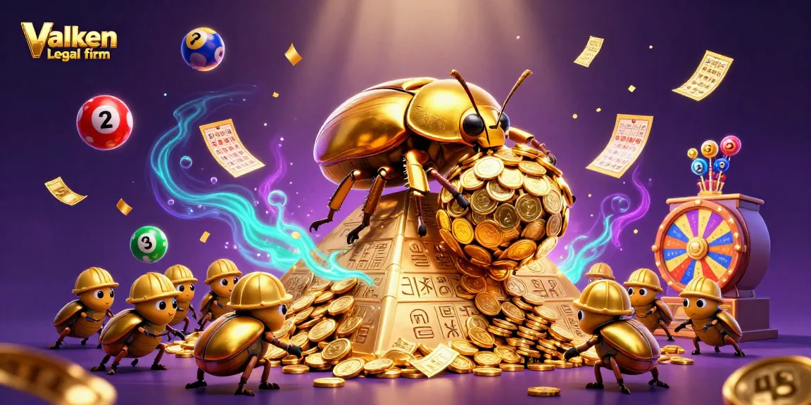 Experience a dynamic moment at Valken Legal firm with vibrant casino elements in a magical setting.