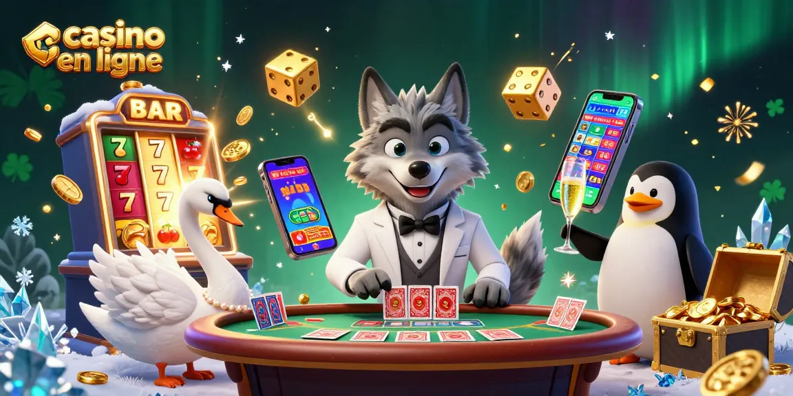 Plongez dans l'univers du casino en ligne, avec des personnages de jeu captivants et des jackpots étincelants.