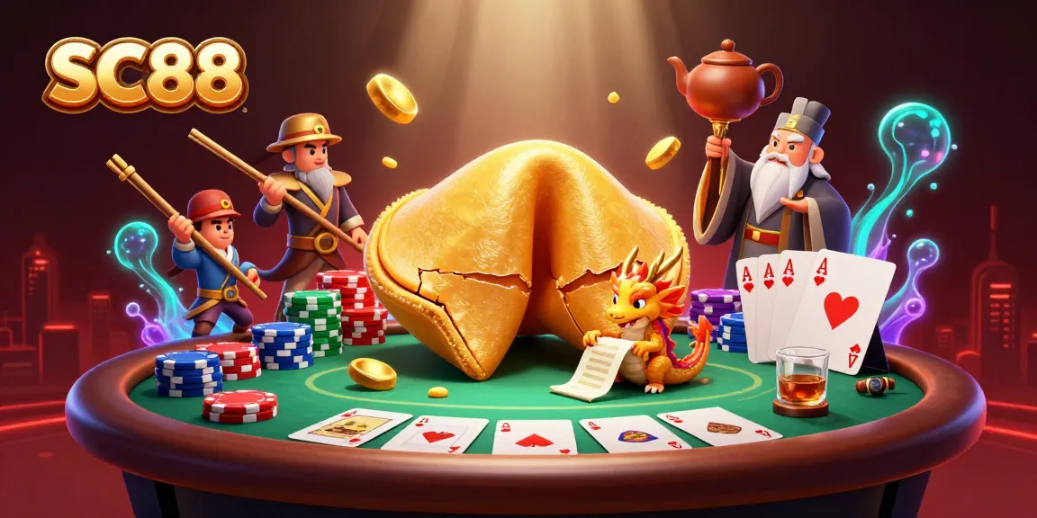 SC88 showcases a vibrant poker scene with characters engaging in an exciting game atmosphere.