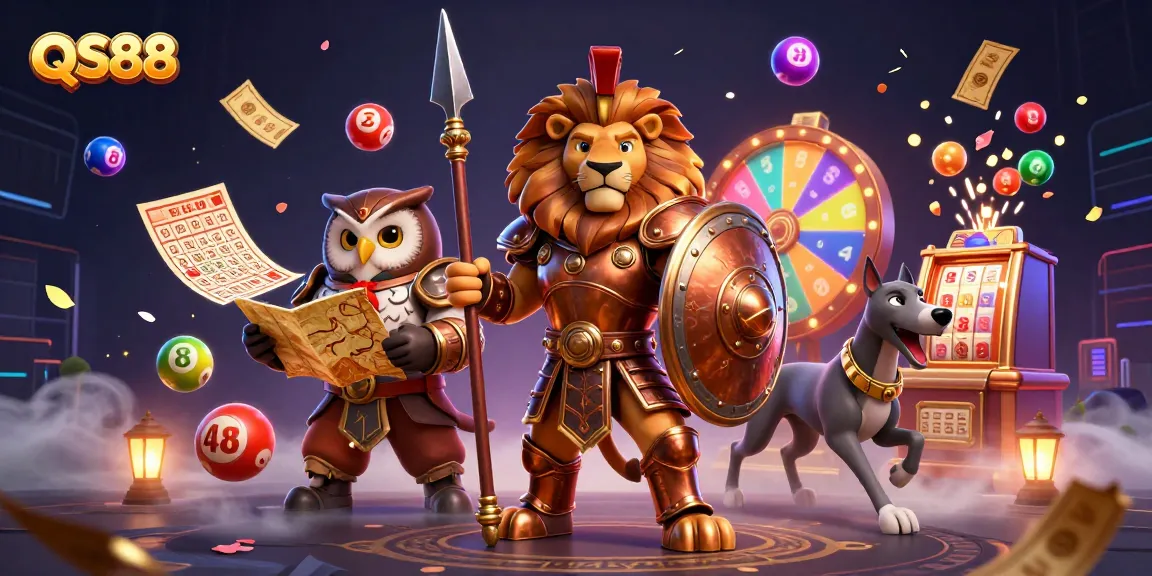 Experience thrilling gaming at QS88 with dynamic lottery scenes and interactive elements.