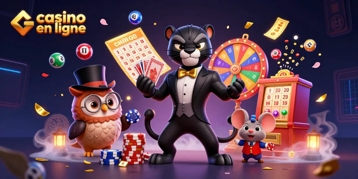 Jouez dans un casino en ligne et découvrez un monde coloré de loteries et de jeux animés.
