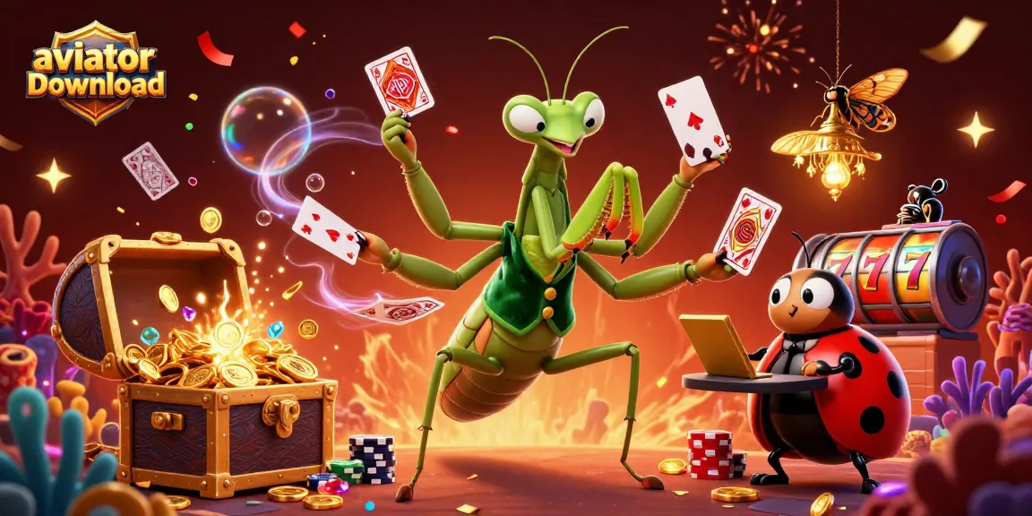 Experience the thrill of gambling with Aviator download in this vibrant casino scene featuring colorful characters and lively elements.