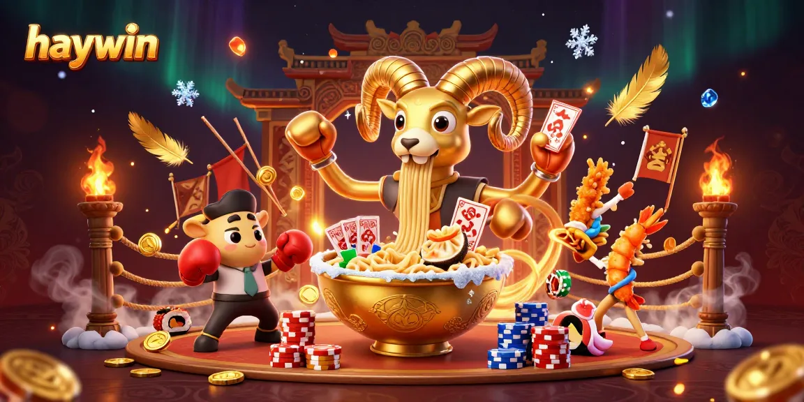 Experience thrilling gaming action at haywin with vibrant characters and rich casino elements.