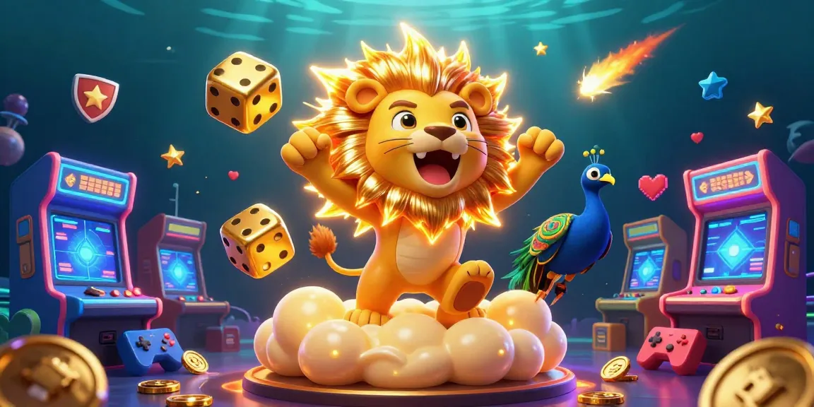 Engage with the vibrant atmosphere of trang chủ ope88, featuring a roaring sun lion and dazzling game elements in a rich casino scene.