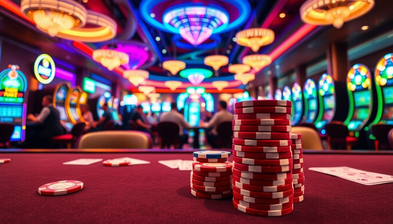 Permainan kasino di https://emasputihtotorr.com/ dengan chip poker berkilauan menambah suasana meriah.