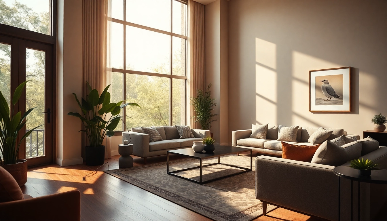 Showcasing stunning Real Estate Photography of a modern living room with elegant decor and bright natural light.