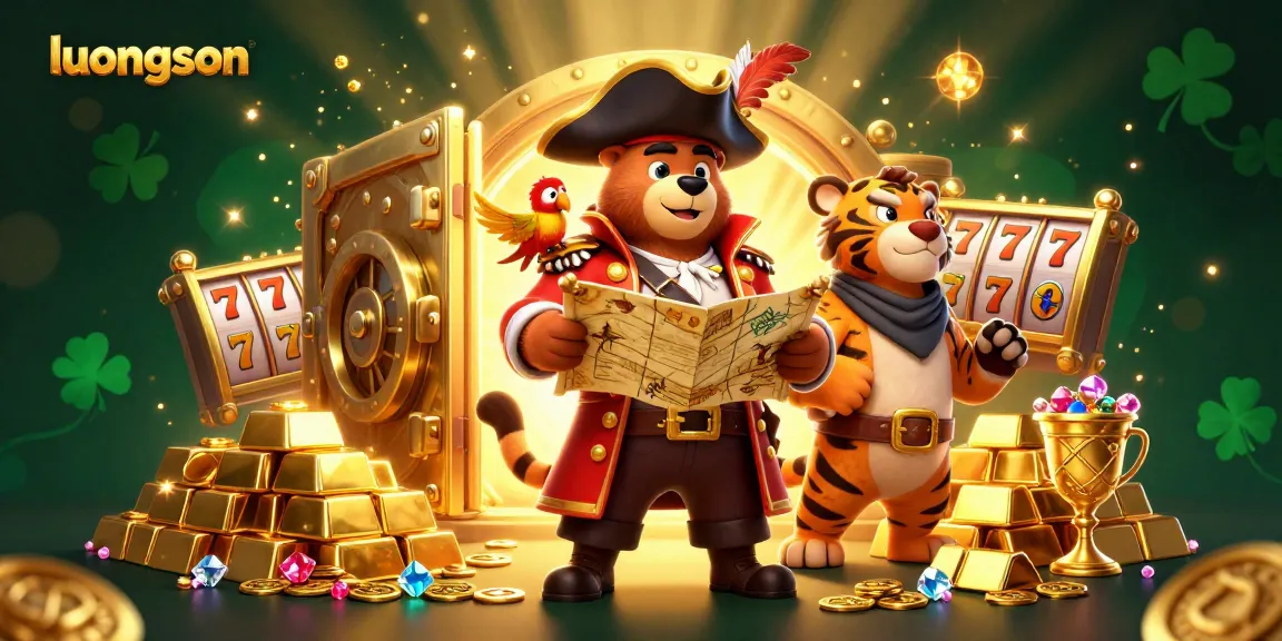 Join the action at luongson where the pirate bear and tiger navigate the ultimate treasure hunt in a vibrant casino.