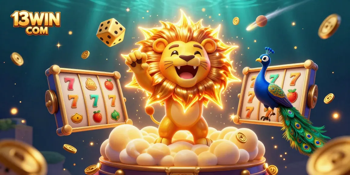 Experience big wins with thrilling slots gameplay at 13WIN COM featuring vibrant casino elements.