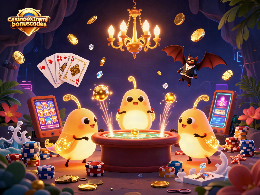Experience exciting gameplay and casinoextremebonuscodes with glowing glowworms lighting a vibrant cave casino scene.