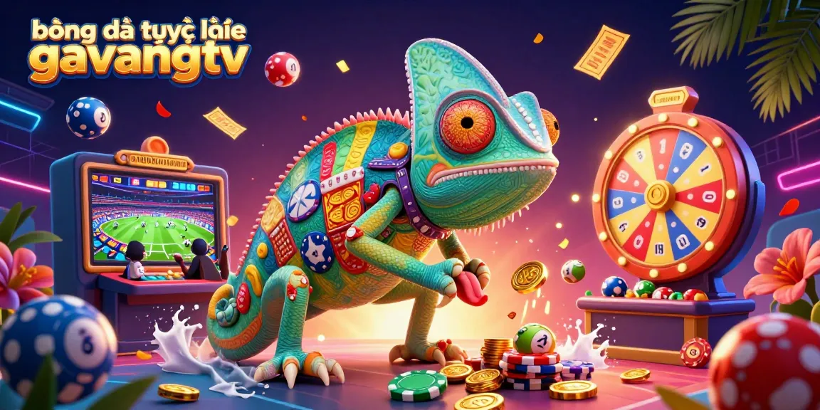 bóng đá trực tuyến gavangtv, dynamic sports betting illustration showcasing colorful elements and the lively casino atmosphere.