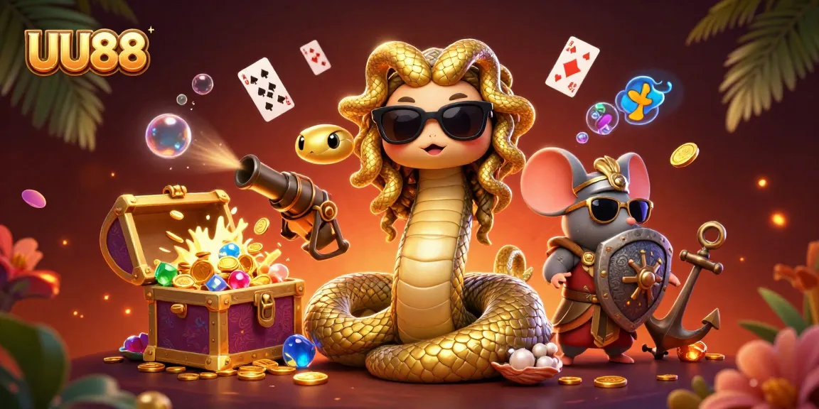 Experience thrilling gaming at UU88 with vibrant 3D characters, a treasure-filled casino universe, and dynamic action.