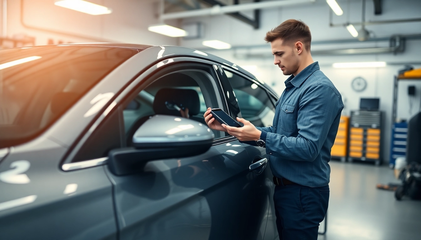 Install Insurance approved trackers in a vehicle, showcasing expert technician skill.