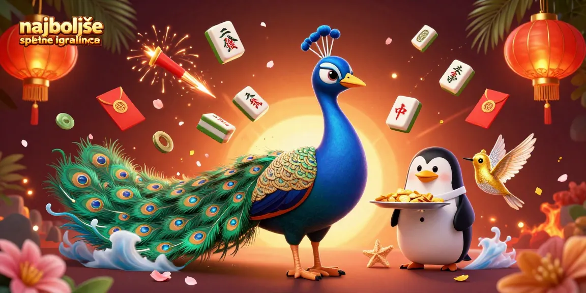 Najboljše spletne igralnice ponujajo atraktivne 3D ilustracije s pavom in pingvinom.