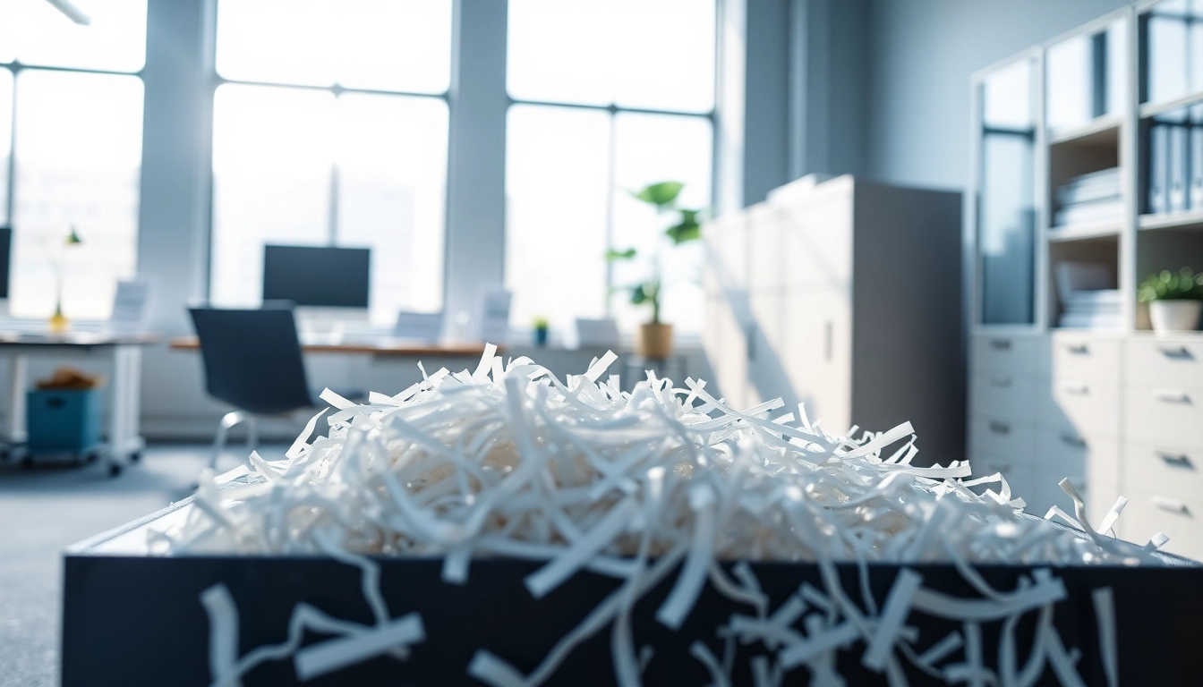 Best document shredding company Cleveland showcases professional document shredding services in a modern workspace.