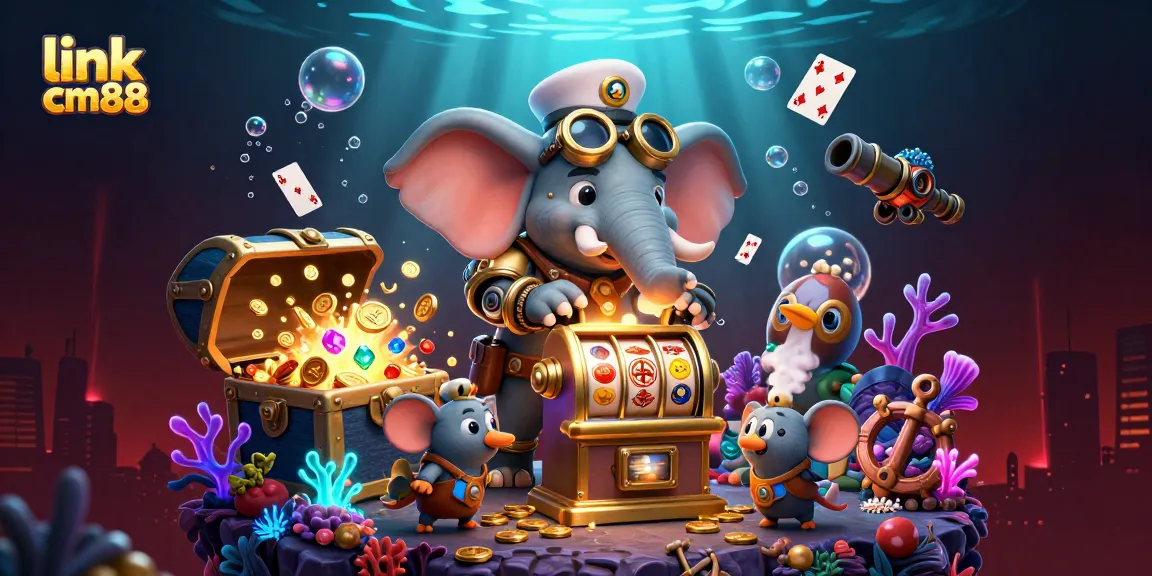 Experience winning thrills at link cm88 with steampunk characters playing in a vibrant casino world.