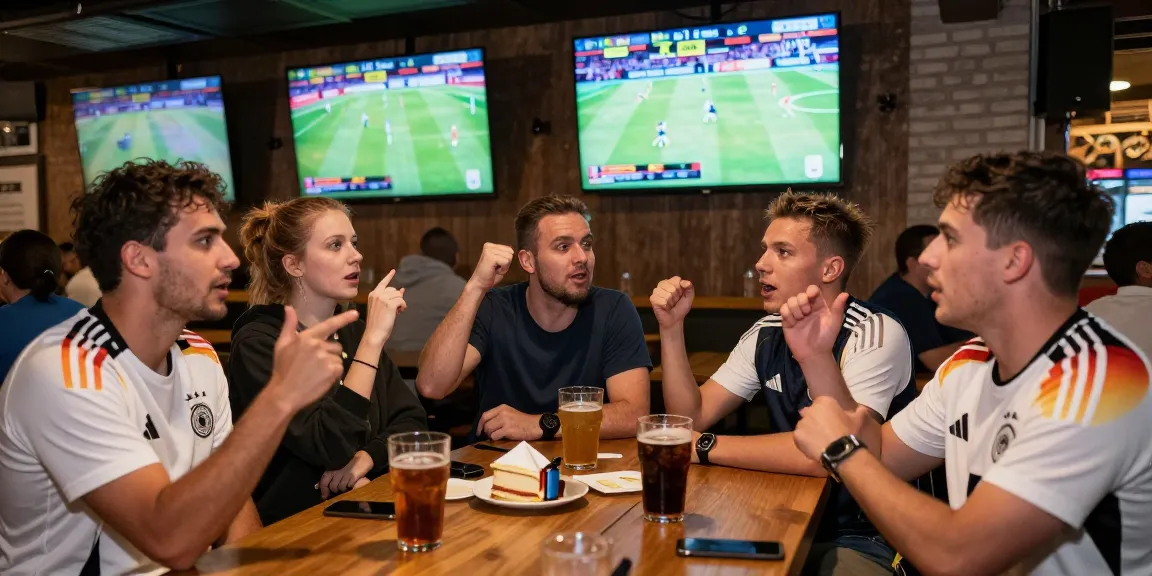 thefappening sports fans excitedly viewing live matches at a vibrant bar