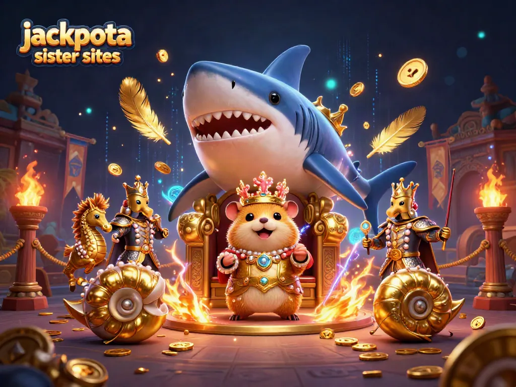 Experience thrilling play with jackpota sister sites illustrated through dynamic casino elements.