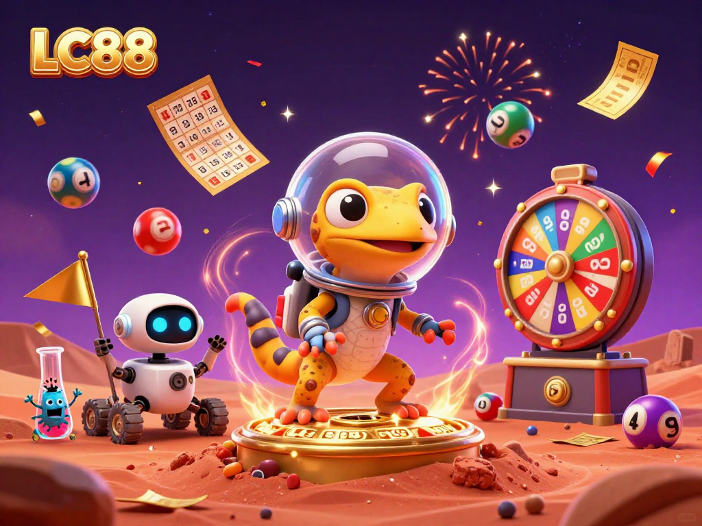 Engage with exciting lottery gameplay at LC88, featuring vibrant prizes and dynamic animations.