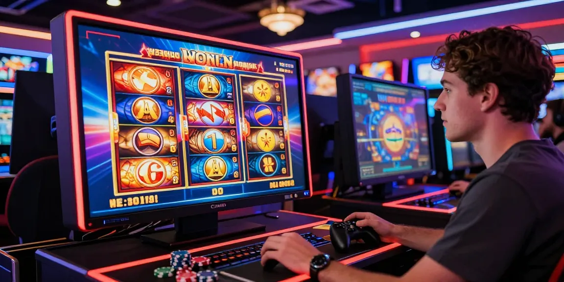 Pengguna bermain slot88 di kasino online dengan suasana penuh semangat dan grafis menarik.