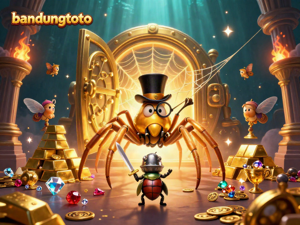 Experience thrilling gameplay at bandungtoto, featuring a magical scene with vibrant casino elements.