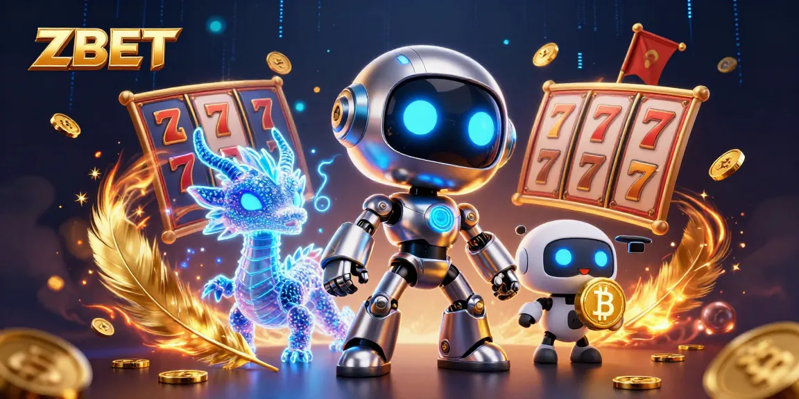 ZBET offers dynamic gameplay with exciting slot reels and neon robot characters