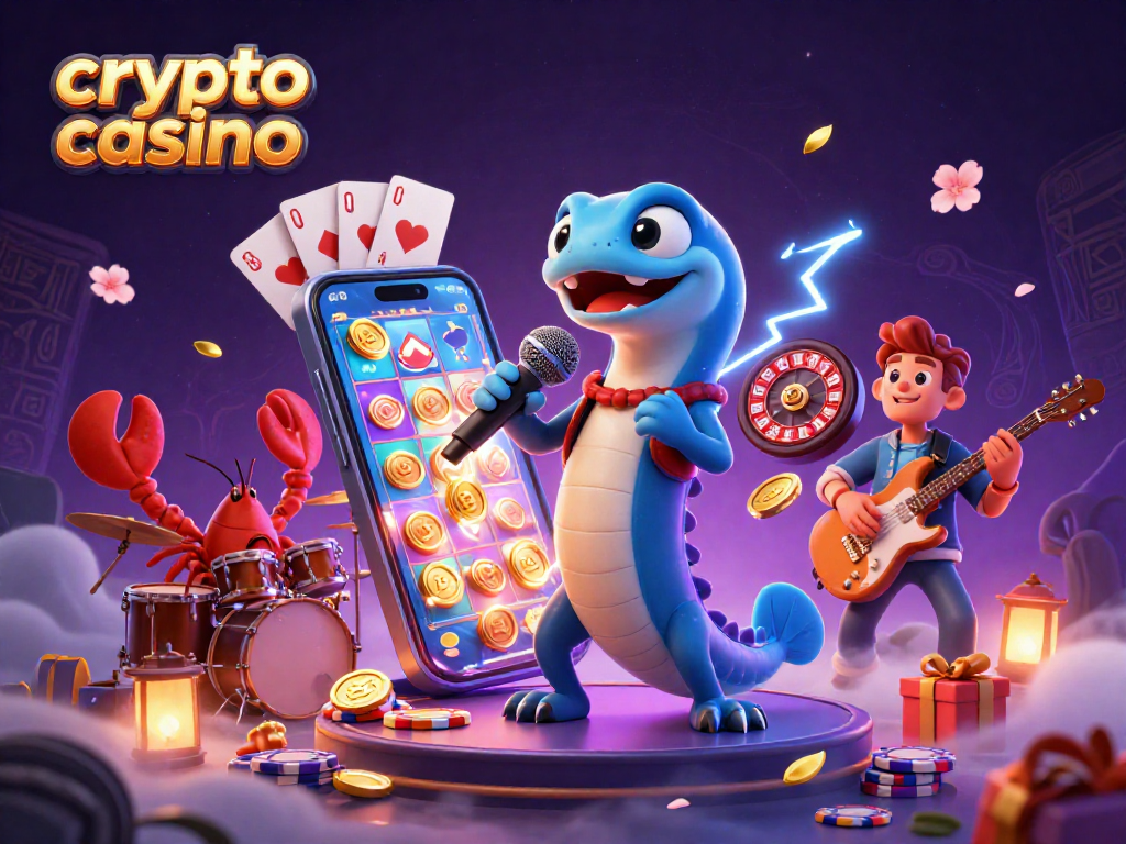 Gagnez au crypto casino avec un spectacle d'eels DJ, de la musique et des jeux en direct de fortune.