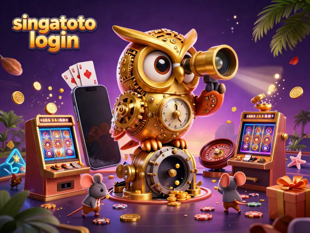 Experience the excitement of online gaming with singatoto login in a detailed casino scene.