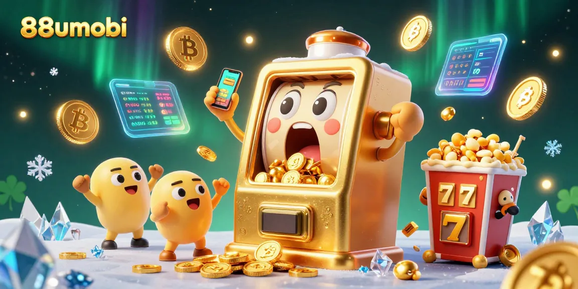 Spin jackpots with 88uumobi's energetic slot machine in an exciting casino scene.