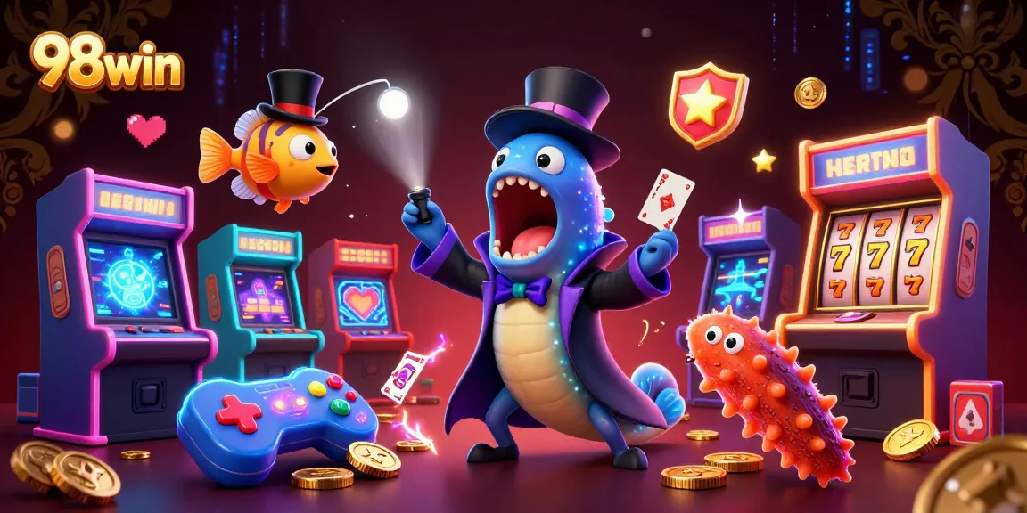 Engage with the thrilling 98win casino experience featuring a unique underwater magic act.