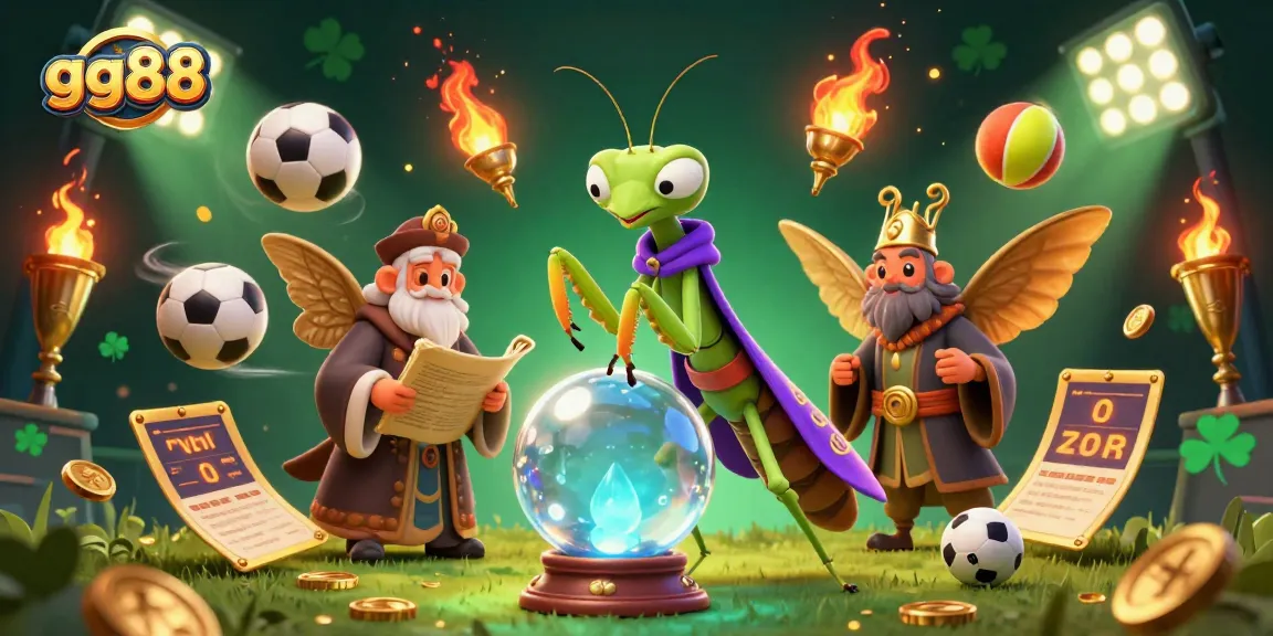 Experience exciting gaming with gg88 in a vibrant, detailed casino scene featuring fortune tellers and sports elements.