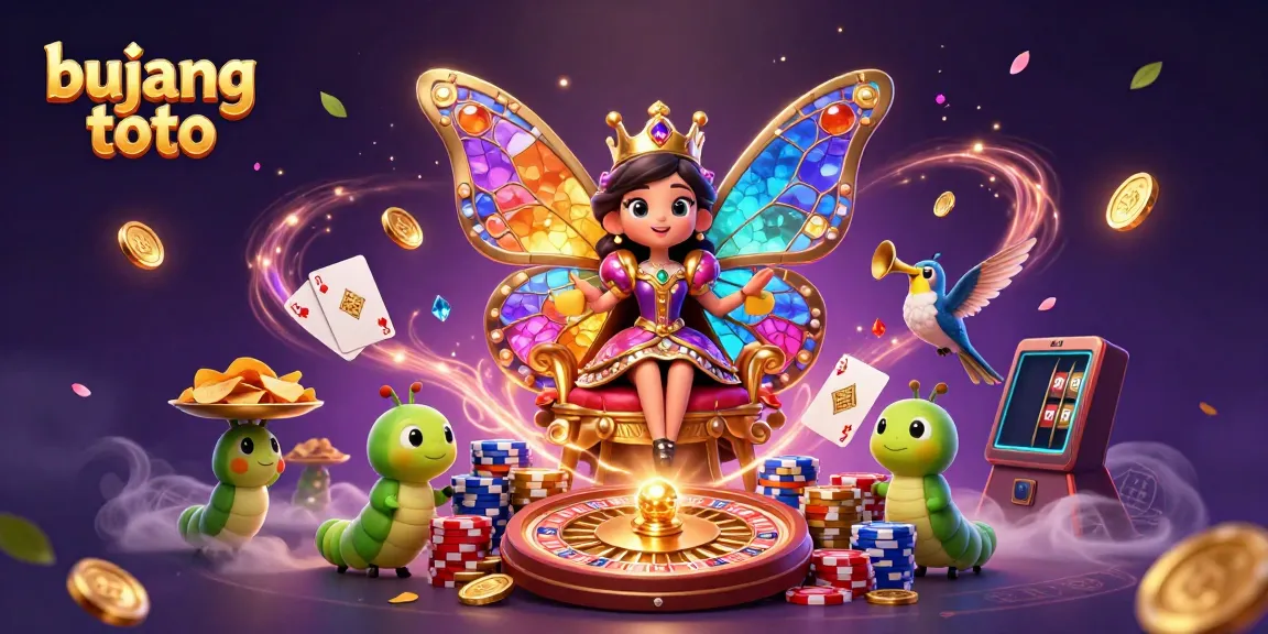 Experience thrilling gameplay with bujang toto in this vibrant 3D illustration featuring games and rewards.