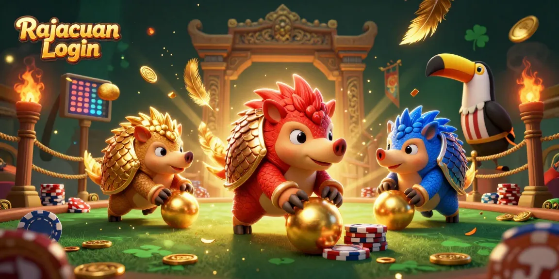 Rajacuan Login memulai permainan Mahjong dengan rival pangolin dan chip poker tersebar.
