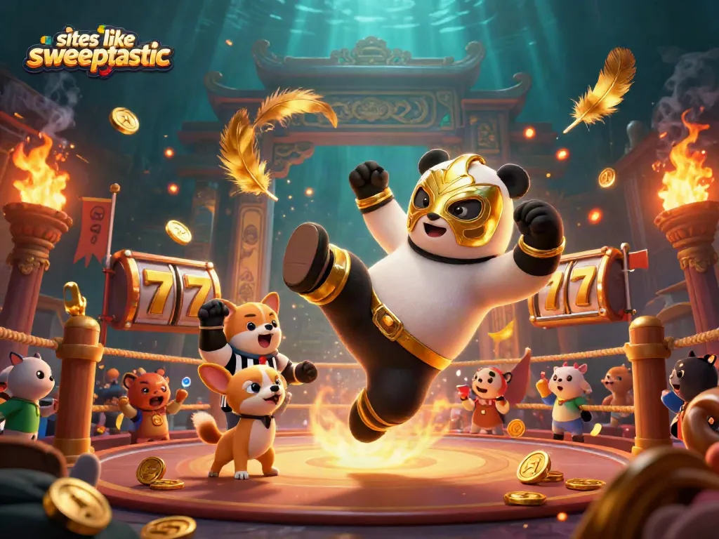 Engage with sites like sweeptastic featuring vibrant online gaming action with cartoon characters.