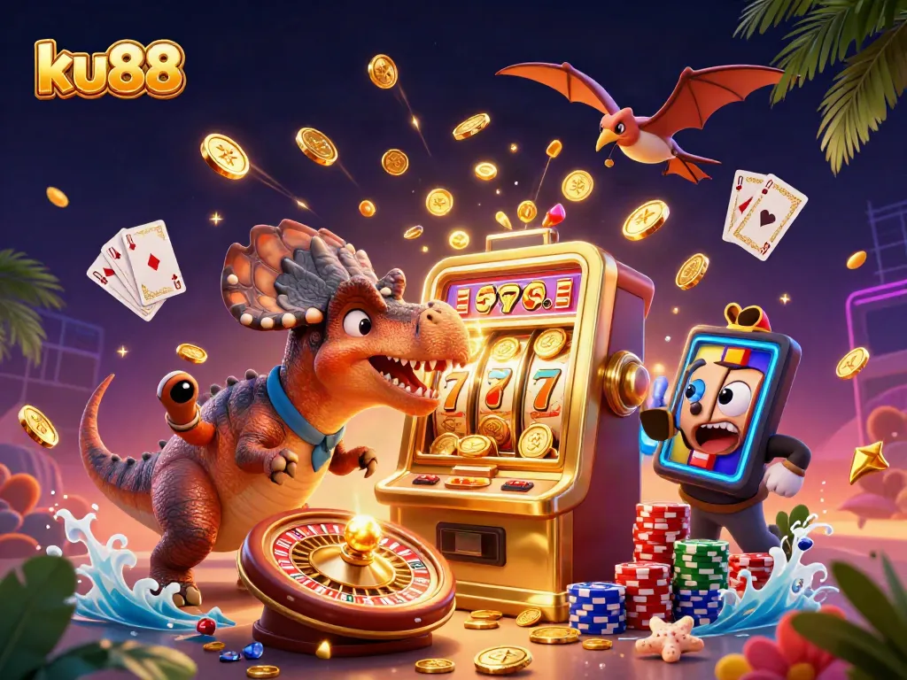 Experience exciting jackpot wins at ku88 with vibrant characters and dynamic casino elements.