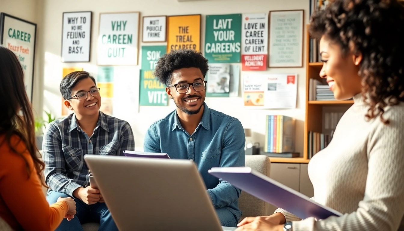 Helping individuals how to find my perfect career path in an inspiring office environment.