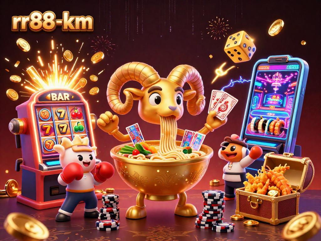 rr88-km showcases an exciting slot machine adventure with unique animated characters and dynamic game elements.