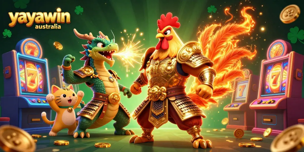Spin big wins at Yayawin Australia with the vibrant energy of this casino-themed illustration.